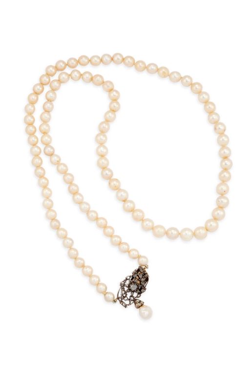 Pearl and Diamond Necklace