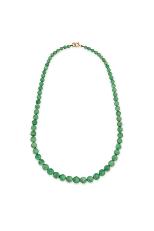 9k Gold Jade Necklace