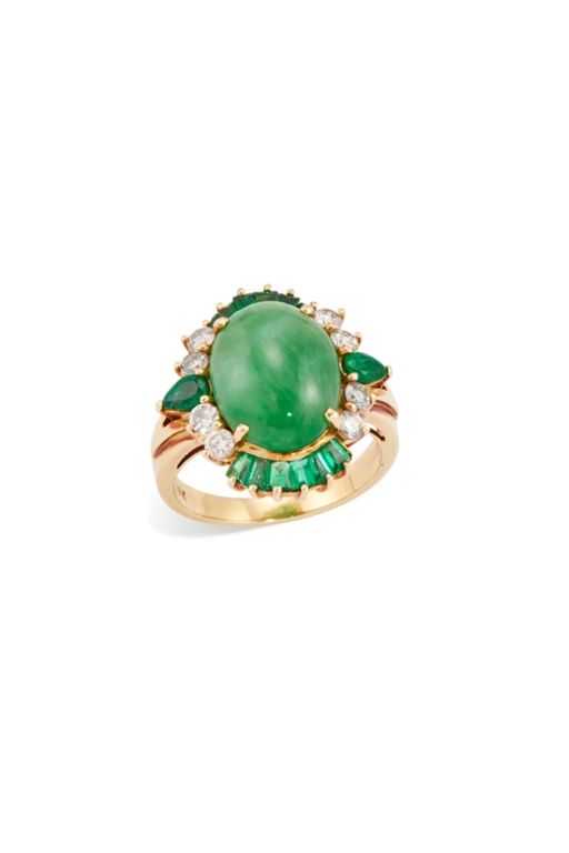 18k Gold Multi-Gem Ring