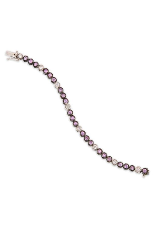 18k Gold Sapphire and Diamond Bracelet
