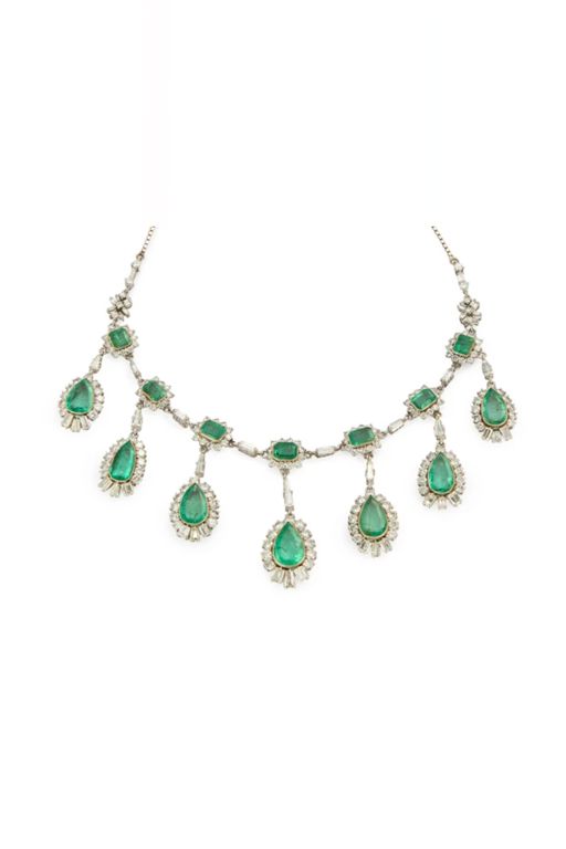 Emerald and Diamond Necklace