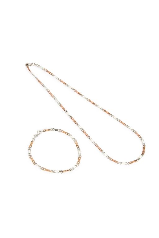 9k Gold Necklace and Bracelet