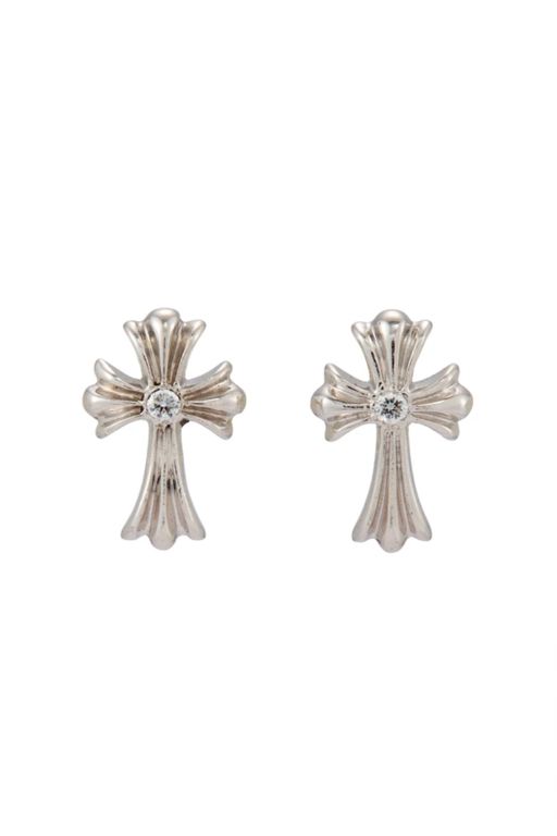 Pair of Platinum Diamond Earrings