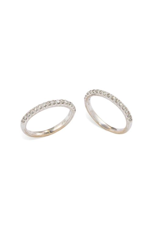 Two 18k Gold Diamond Rings