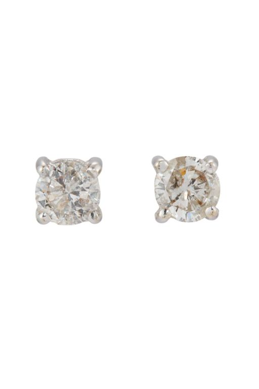 Pair of 18k Gold Diamond Earrings
