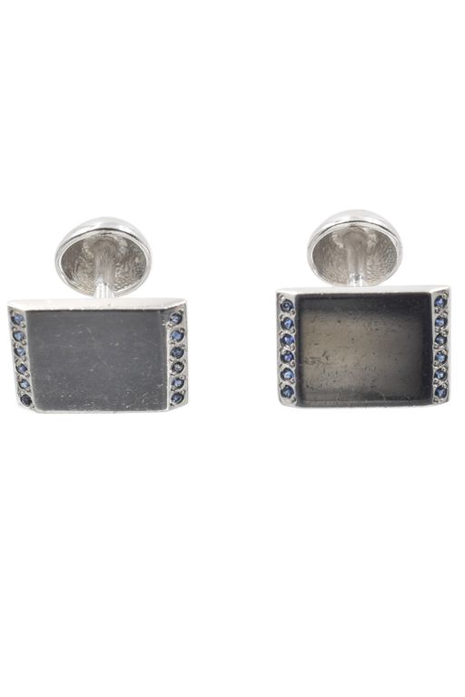 Pair of 9k Gold Sapphire Cufflinks