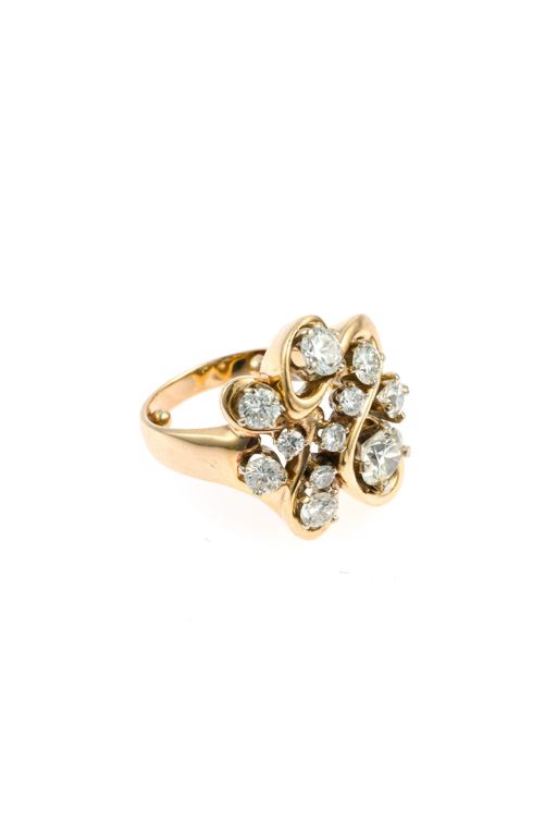 14k Yellow Gold Diamond Ring