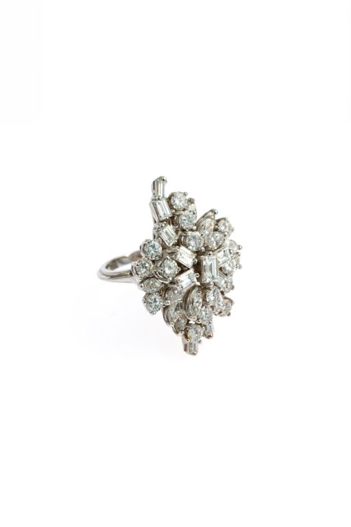 18k White Gold Diamond Cocktail Ring