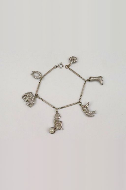 14k Gold, Platinum Multi-Gem Bracelet