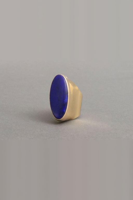 18k Gold Lapis Lazuli Ring