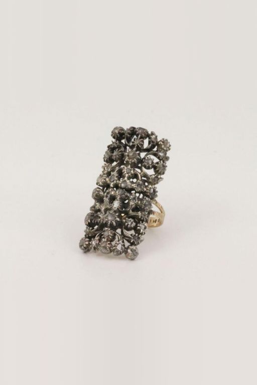 14k Gold and Silver Diamond Ring