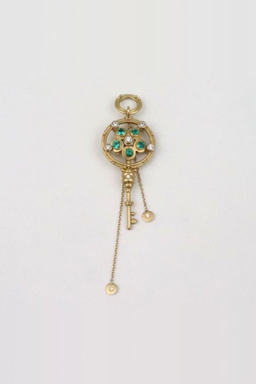 18k Gold Multi-Gem Pendant