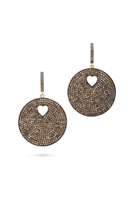 Pair of 14k Gold Diamond Earrings