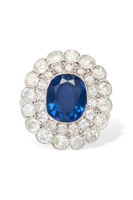 Sapphire and Diamond Ring