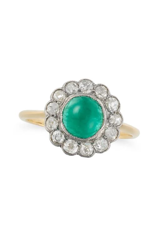 Emerald and Diamond Ring