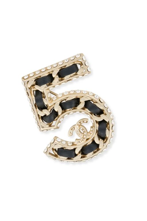 Silver-Tone Metal Diamante Brooch