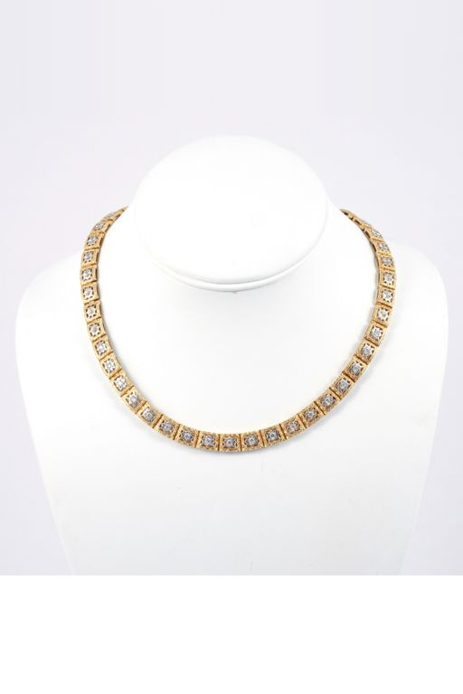 18k Gold Diamond Necklace