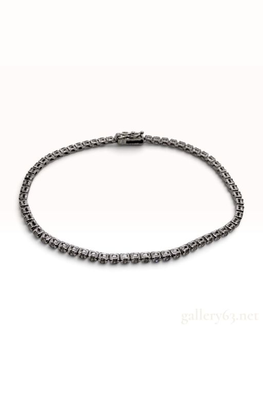 14k White Gold Diamond Tennis Bracelet