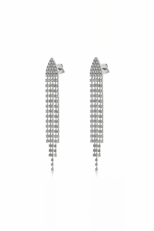 Pair of 18k Gold Diamond Earrings