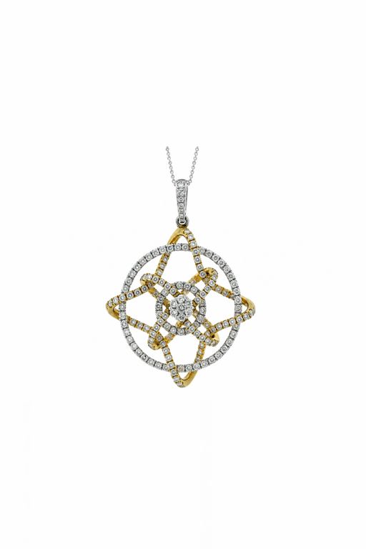 Gold Diamond Pendant Necklace