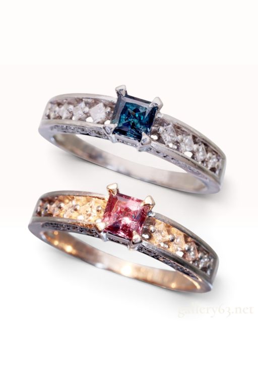 Platinum Alexandrite and Diamond Ring
