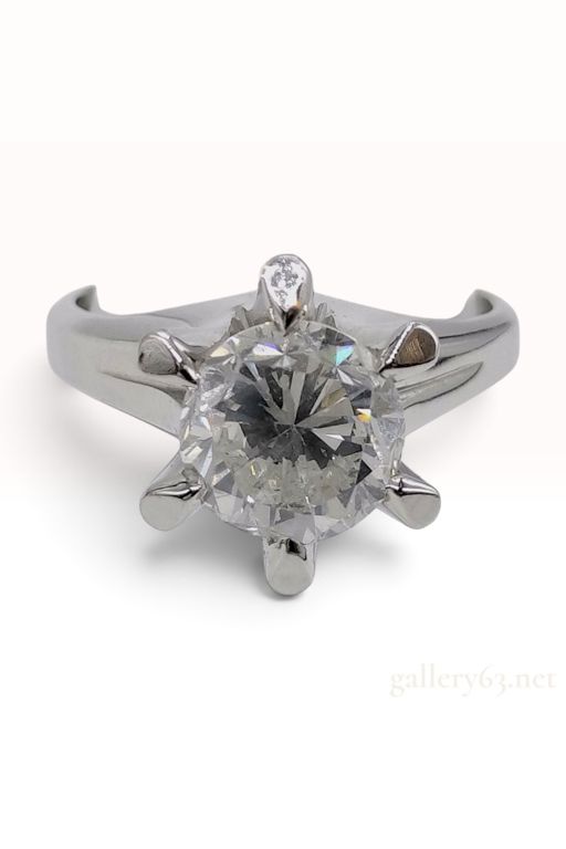 Platinum Diamond Solitaire Ring