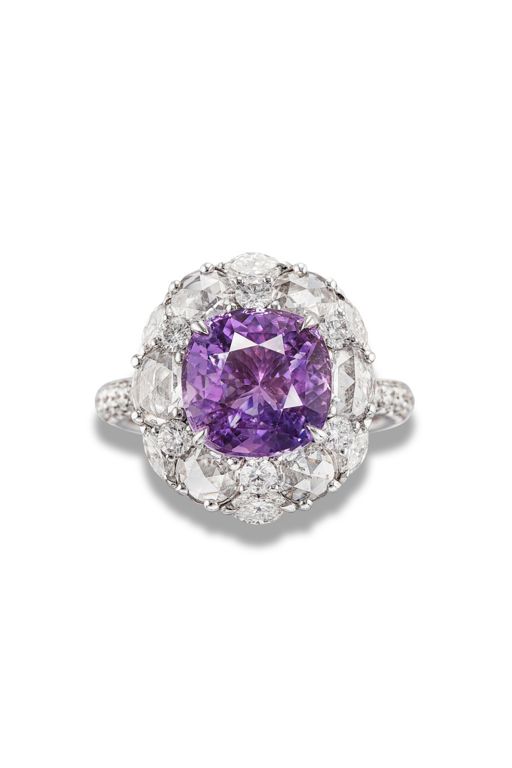 18k Gold Sapphire and Diamond Ring