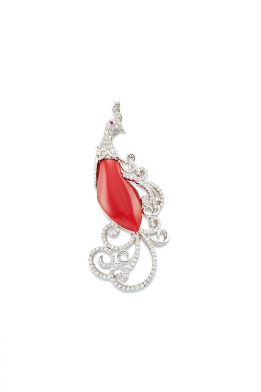 14k Gold Multi-Gem Brooch / Pendant