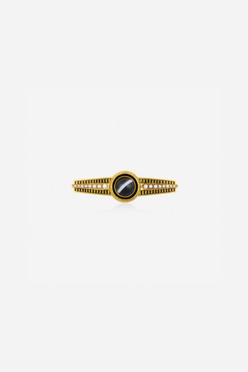 Gold Multi-Gem Brooch