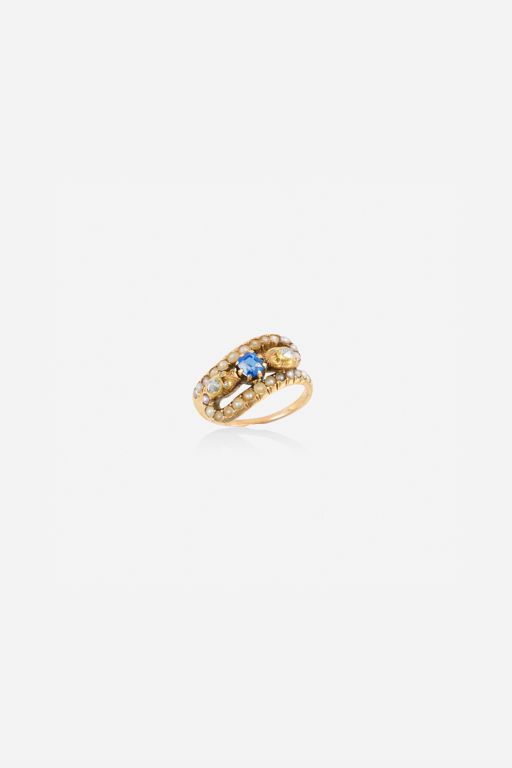 18k Gold Multi-Gem Ring