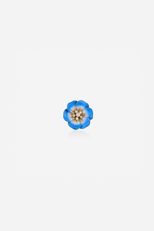 Gold Diamond Brooch