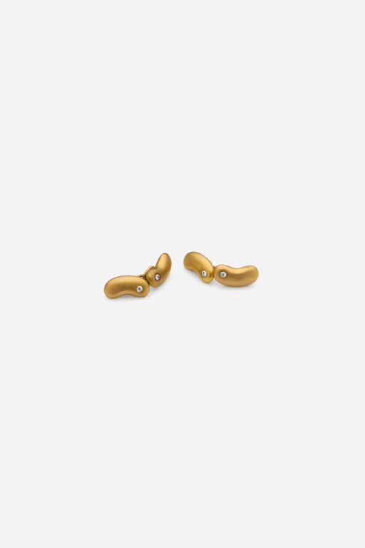 18k Gold Diamond Cufflinks