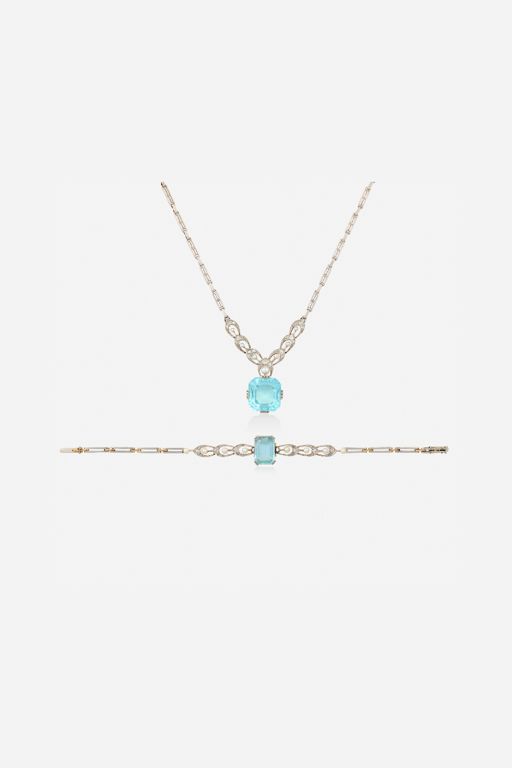 Gold Multi-Gem Jewelry Set