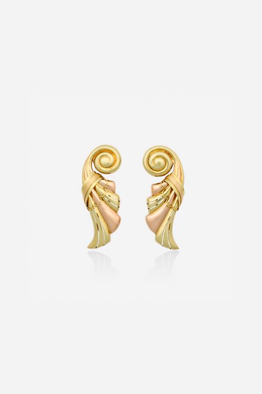 Two 14k Gold Brooches