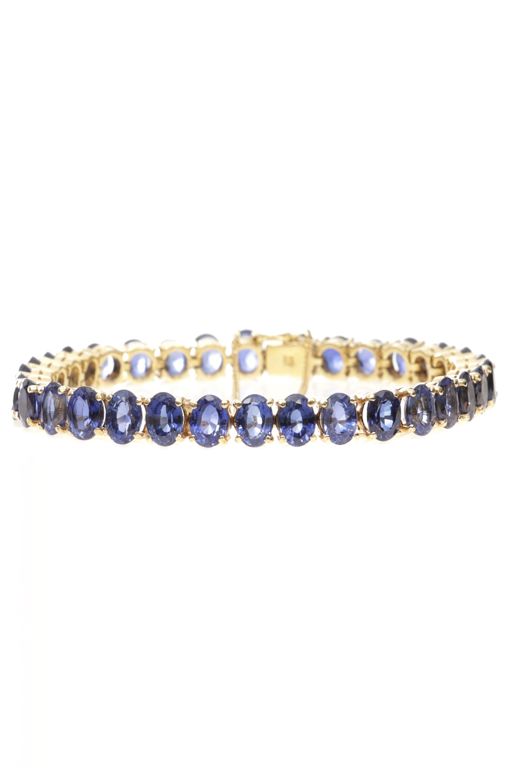18k Gold Sapphire Bracelet
