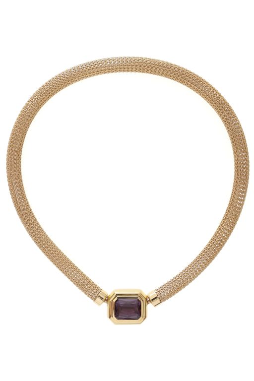 18k Gold Sapphire Necklace
