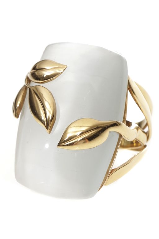 18k Gold Moonstone Ring