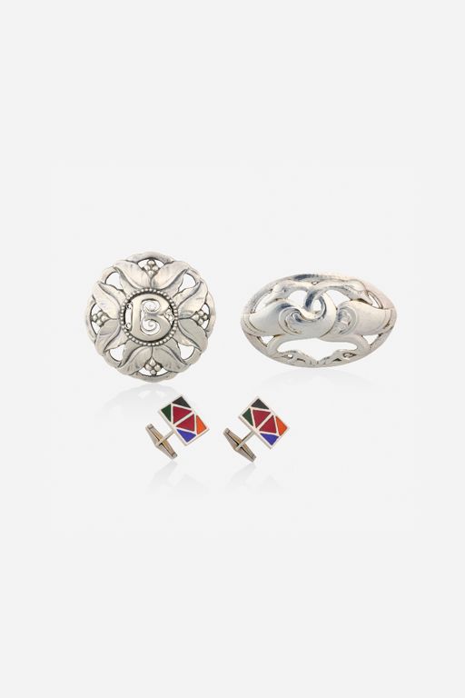 Sterling Silver Cufflinks and Brooches