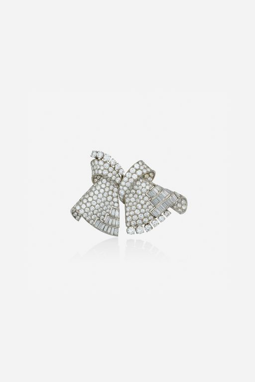 Platinum Diamond Brooch