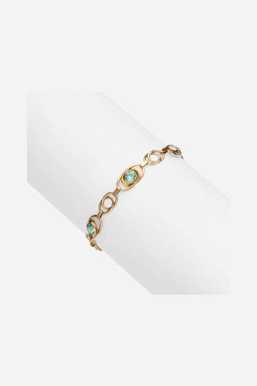 10k Gold Zircon Bracelet