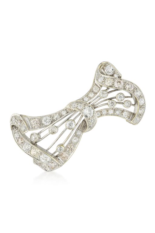 Platinum Diamond Brooch
