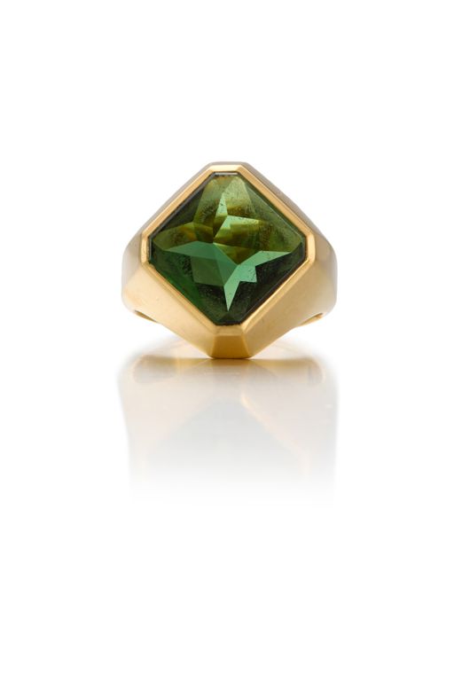 18k Gold Tourmaline Ring