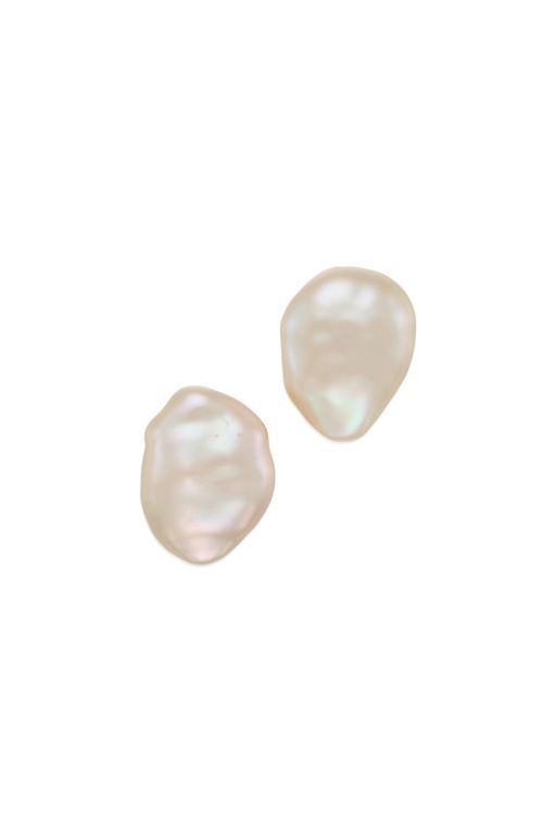Pair of 17k Gold Pearl Earrings