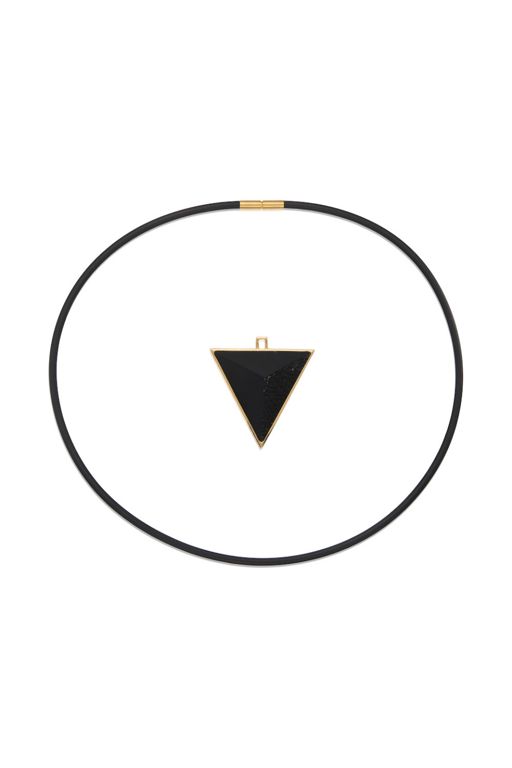 Gold Onyx Pendant Necklace