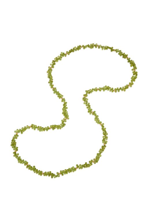11k Gold Peridot Necklace