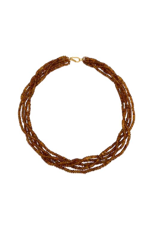 18k Gold Citrine Necklace