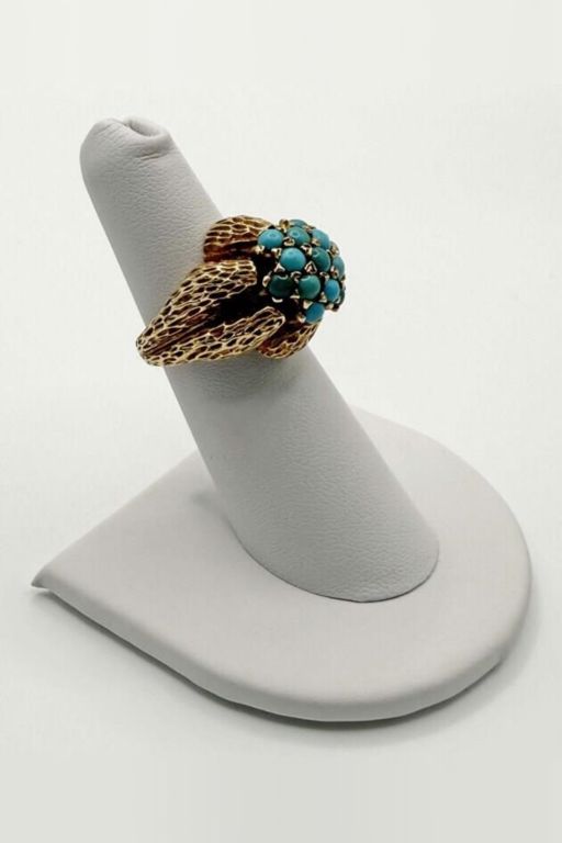 14k Gold Turquoise Ring