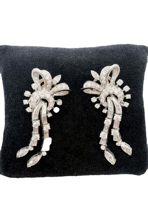 Pair of Diamond Earrings