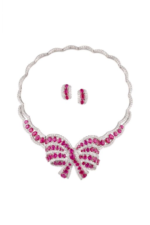 18k Gold Multi-Gem Jewelry Set