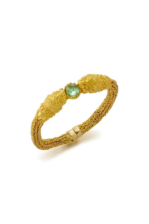22k Gold Tourmaline Bracelet